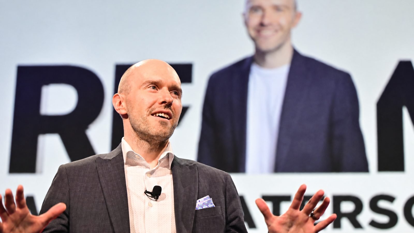 Wade Paterson speaking on stage